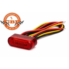 Fastline LED light, taillight with brake light. Red lens