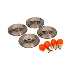 Passer 86-22 Touring og FLST Softail modeller med flate blinklys